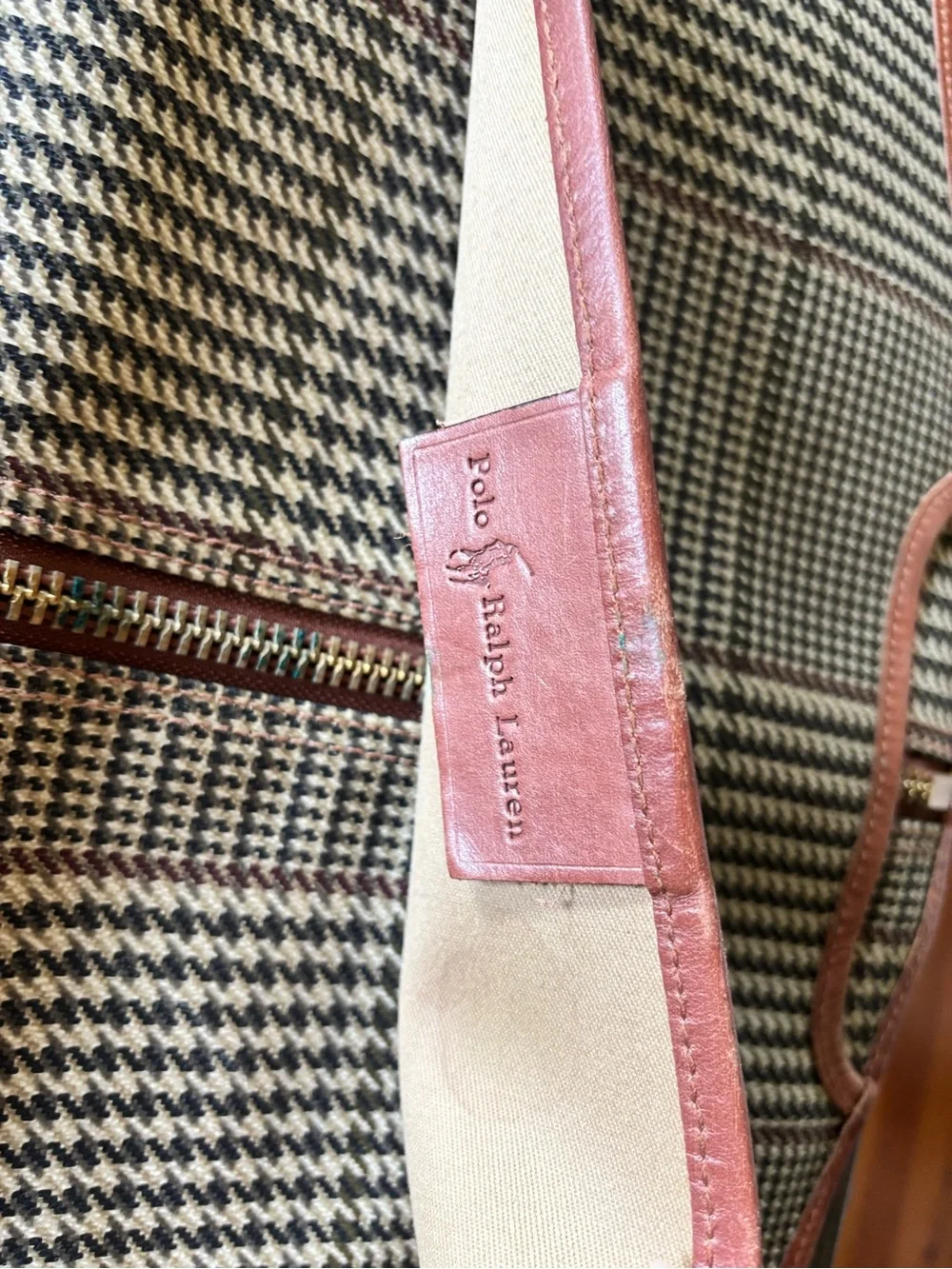 Polo Ralph Lauren Plaid Garment Bag